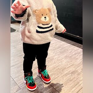 Nike Kids Shoes Red and Black